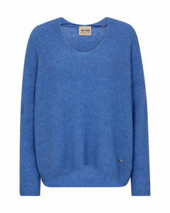 Thora V-Neck Knit - Ultramarine