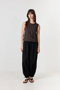 Roxane Balloon Poplin Pants - Black