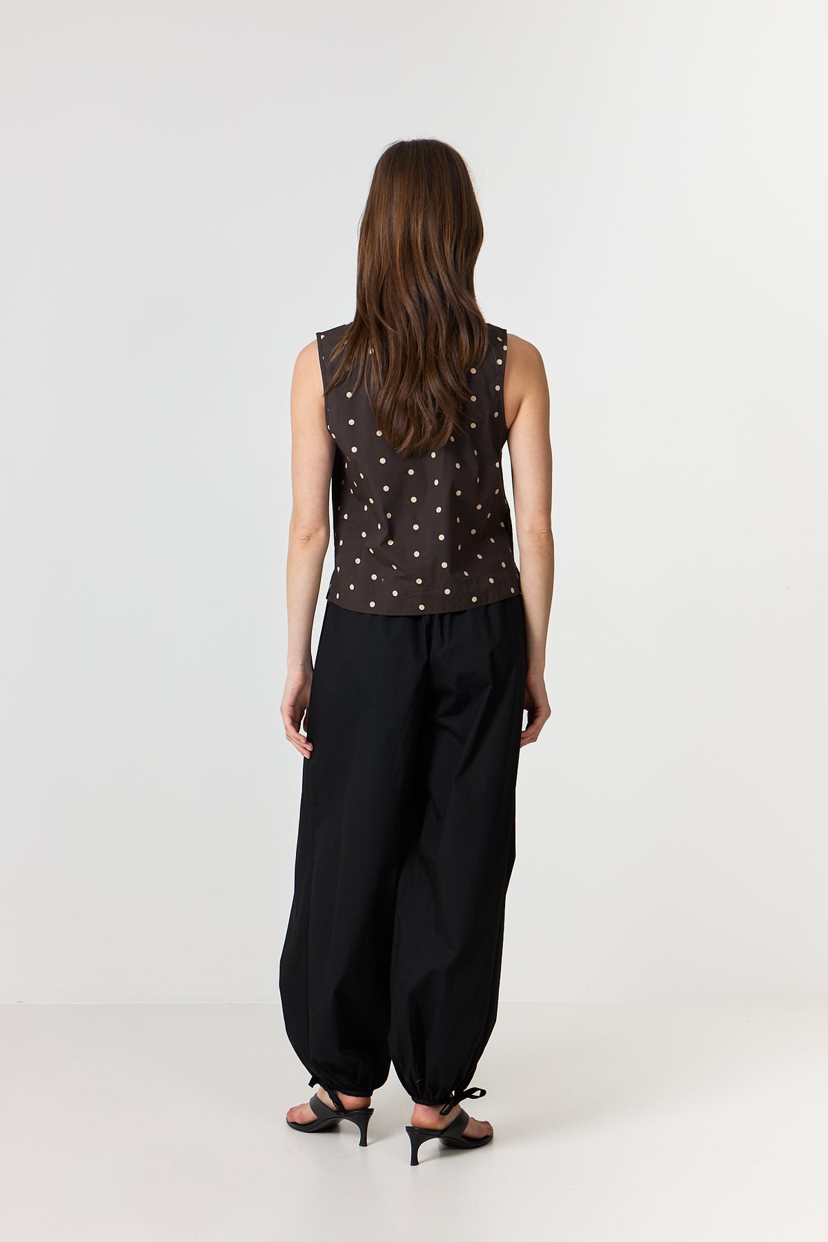 Roxane Balloon Poplin Pants - Black