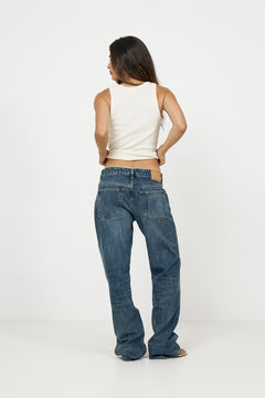 Kyoto Droit - Dark Blue Righe