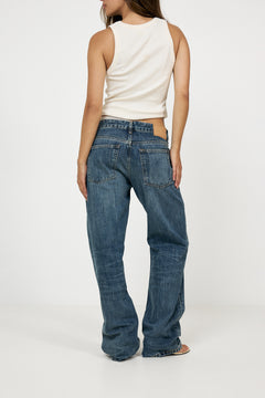 Kyoto Droit - Dark Blue Righe