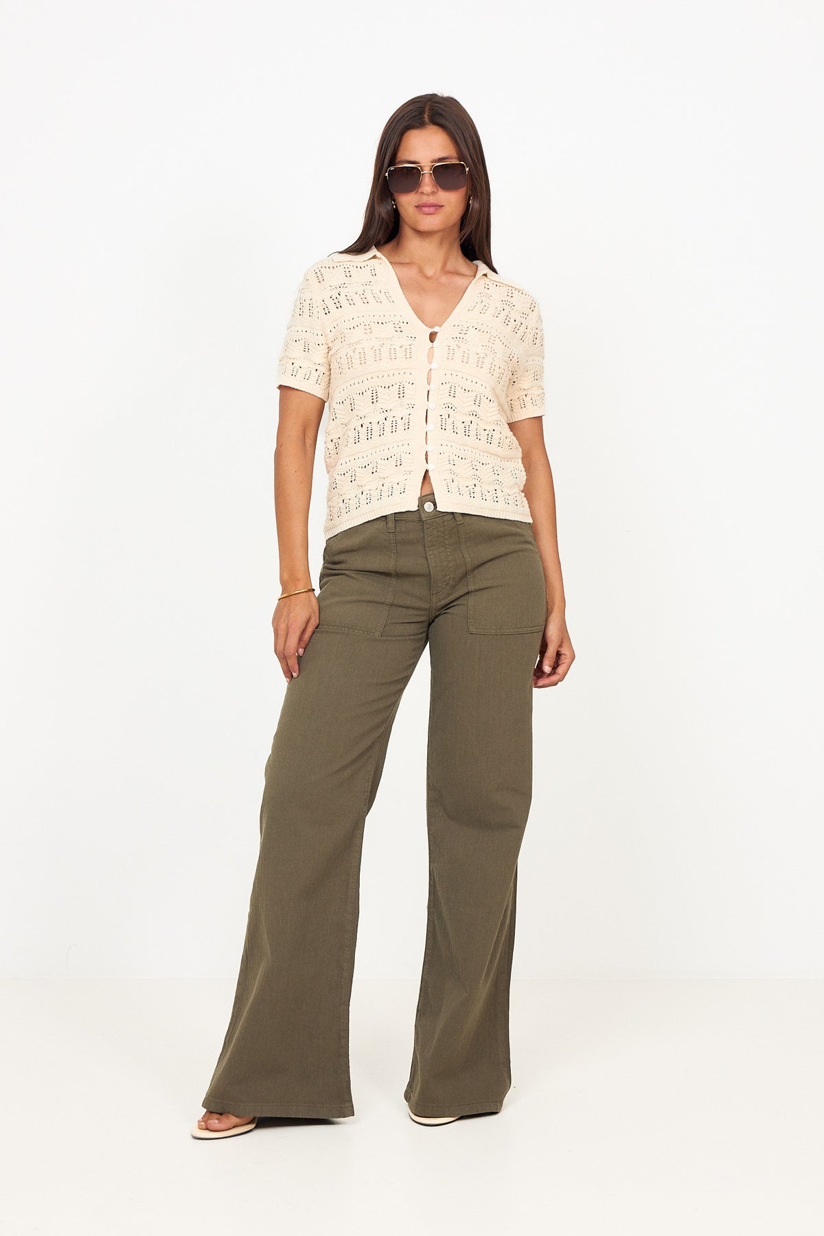 Guell - Chevron Khaki Green