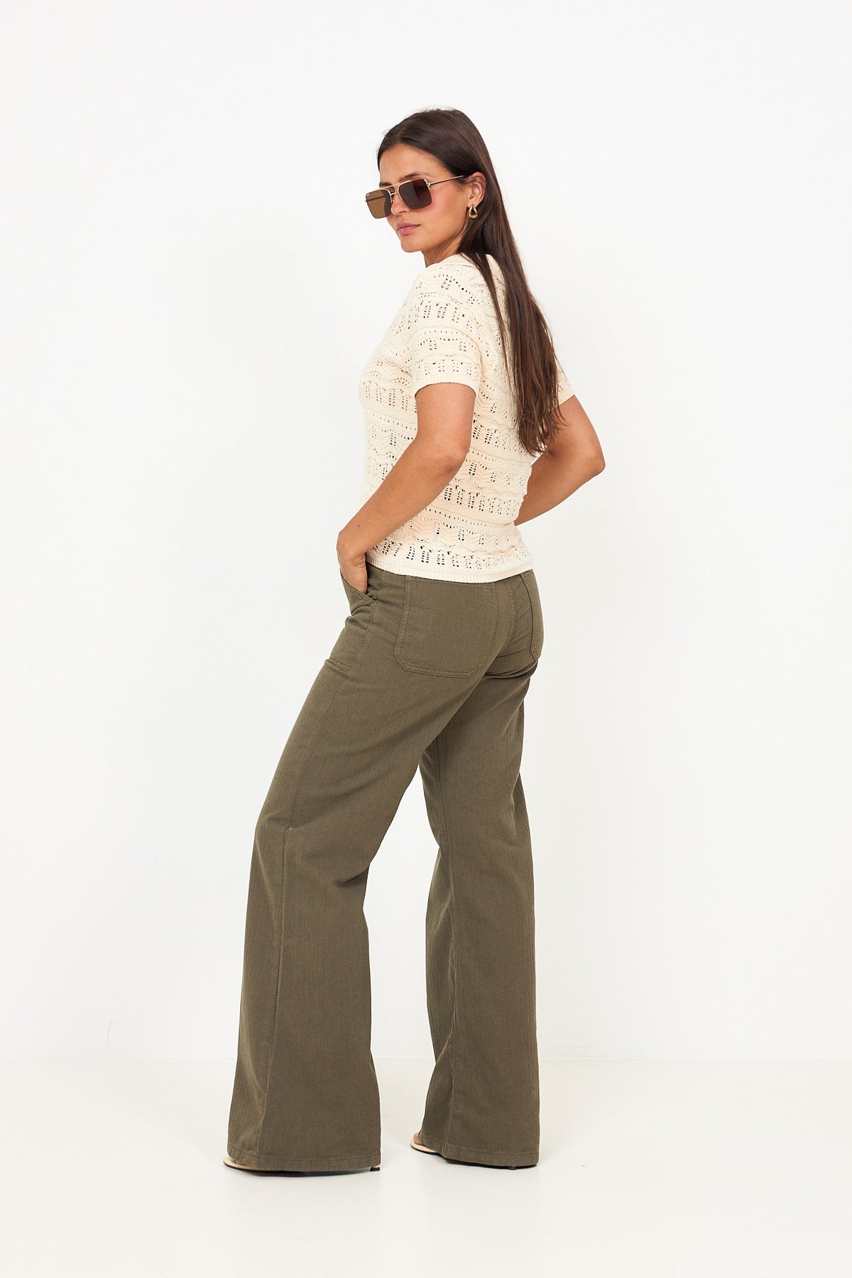 Guell - Chevron Khaki Green