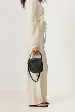Saelmegade Mini Bucket Raffia - Black