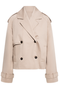Rickie Cropped Trench - Beige