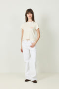 Shelley Tee Surfer - Washed Buttercream