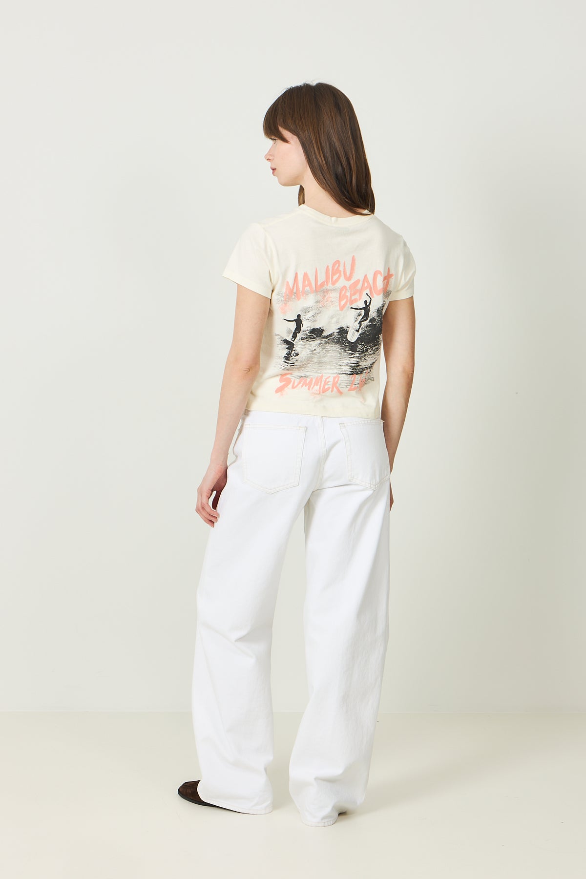 Shelley Tee Surfer - Washed Buttercream