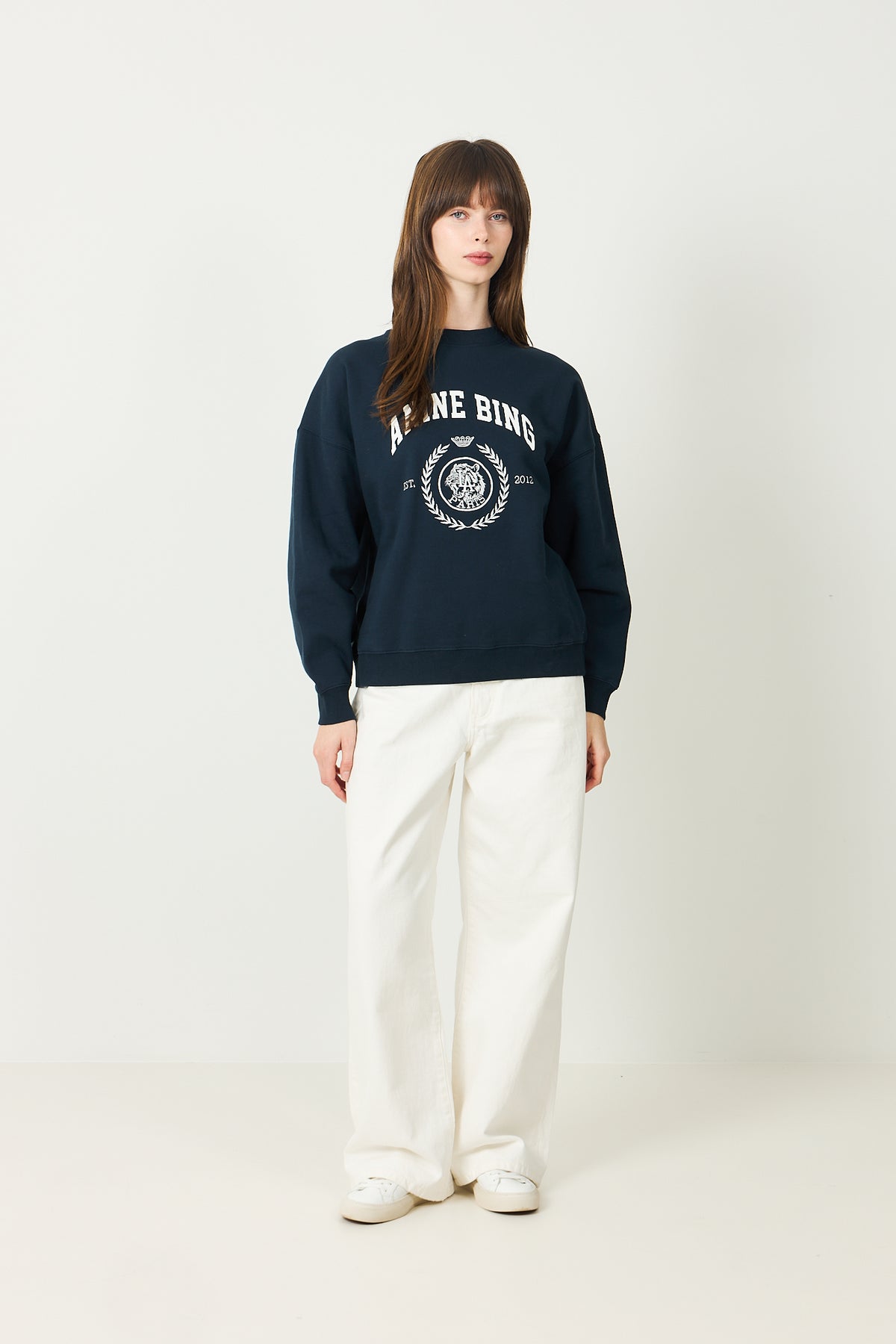 Miles Sweatshirt Collegiate - Dark Navy