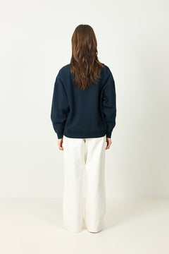 Miles Sweatshirt Collegiate - Dark Navy