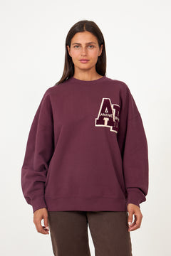 Miles Sweatshirt Letterman - Fig