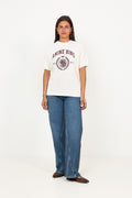Jaylin Tee Collegiate - Cream