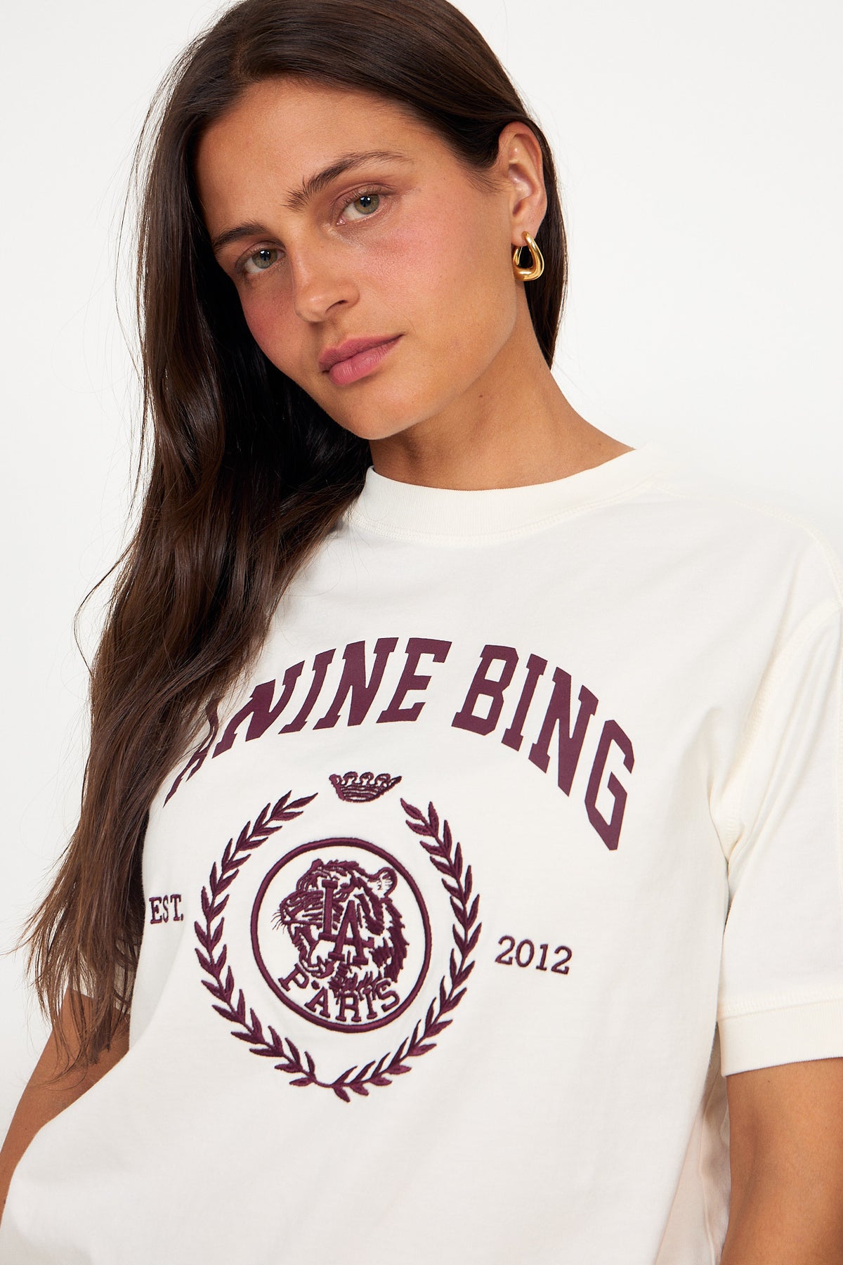 Jaylin Tee Collegiate - Cream
