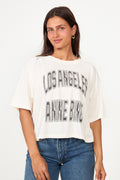 Johnny Cropped Tee - Cream