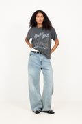Cade Tee Surfer Black Blue - Washed Black