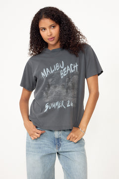 Cade Tee Surfer Black Blue - Washed Black