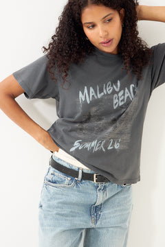 Cade Tee Surfer Black Blue - Washed Black