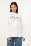 Ivan Long Sleeve New York Stencil - Ivory