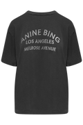 Cade Tee Melrose Stencil - Washed Black