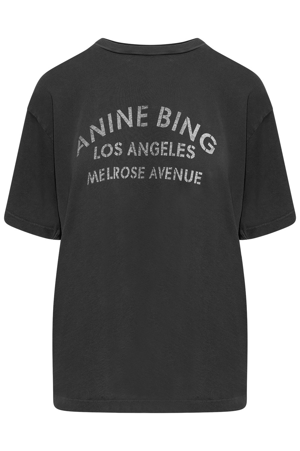 Cade Tee Melrose Stencil - Washed Black