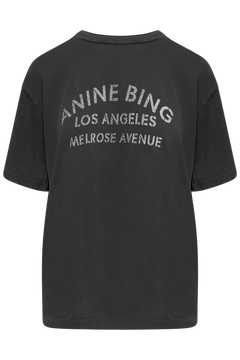 Cade Tee Melrose Stencil - Washed Black