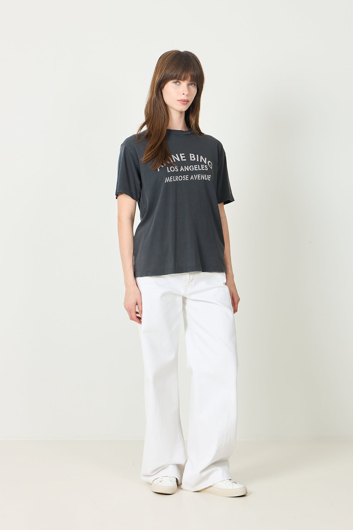 Cade Tee Melrose Stencil - Washed Black