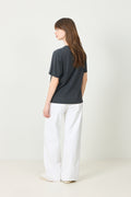 Cade Tee Melrose Stencil - Washed Black