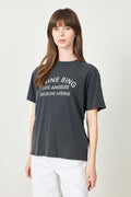 Cade Tee Melrose Stencil - Washed Black