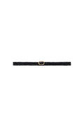 Small Double Signature Link Belt Braided - Black