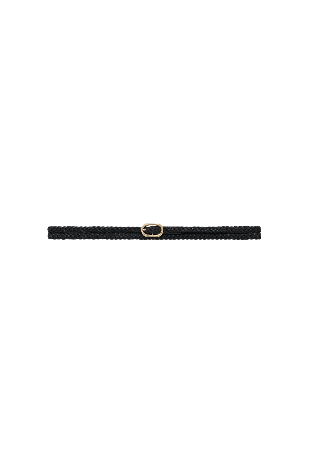 Small Double Signature Link Belt Braided - Black