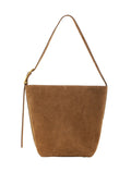 Elly Medium Bucket Bag Suede - Tobacco