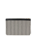 Lili Pouch - White And Black Stripe