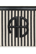 Lili Pouch - White And Black Stripe