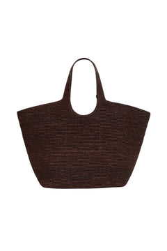 Lili Tote Raphia - Dark Brown