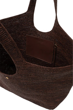 Lili Tote Raphia - Dark Brown