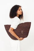 Lili Tote Raphia - Dark Brown