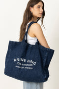 Leo Denim Tote - Ink Blue