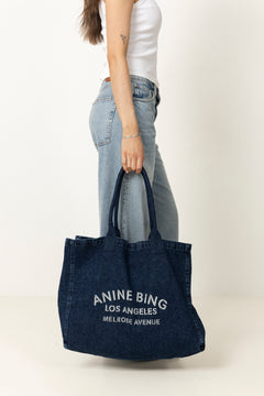 Leo Denim Tote - Ink Blue