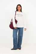Leo Canvas Tote Collegiate - Fig