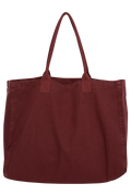 Leo Canvas Tote Collegiate - Fig