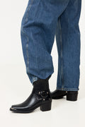 Mid Biker Boots - Black