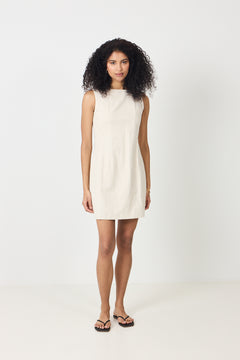 Bruna Ramie Dress - Natural