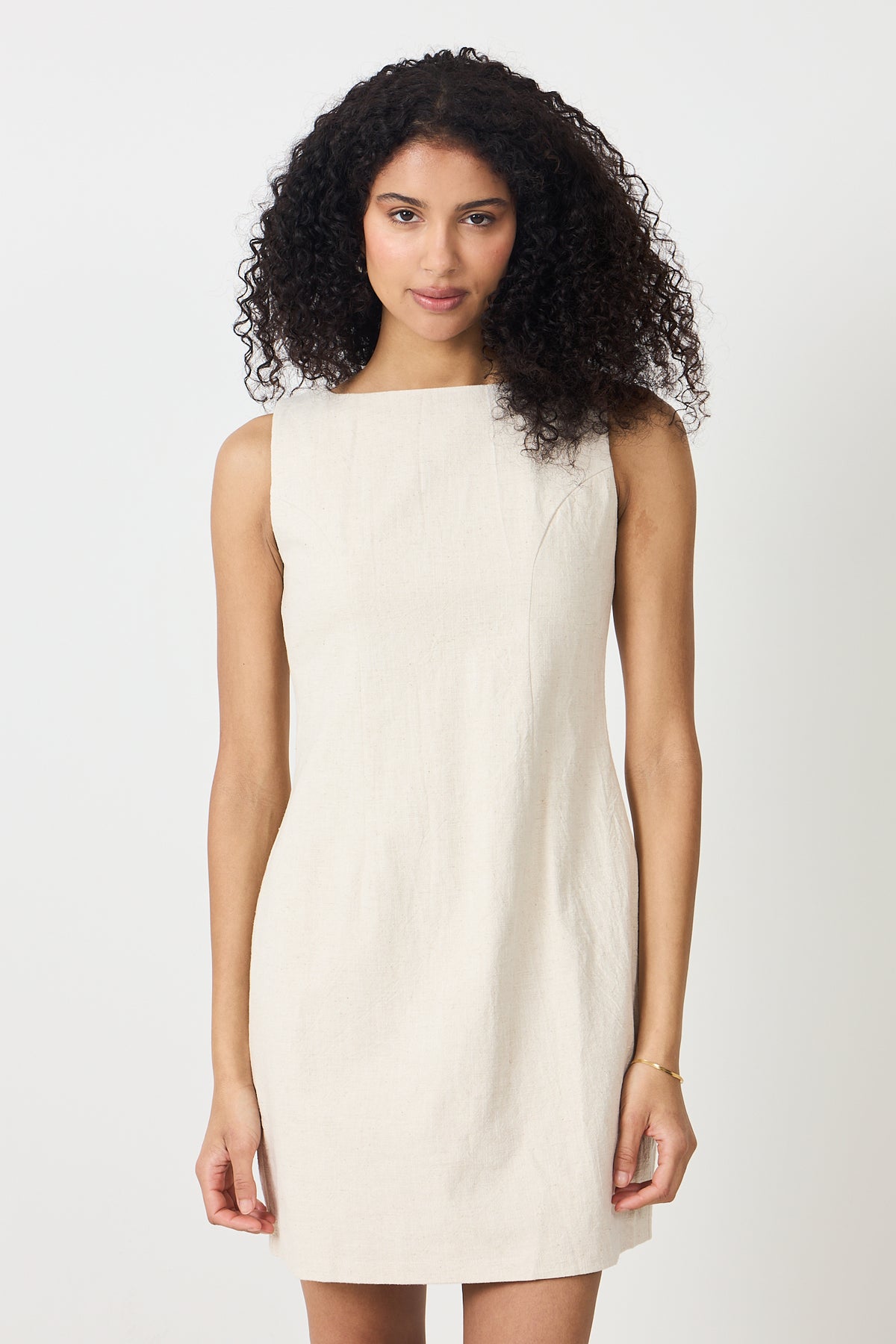 Bruna Ramie Dress - Natural