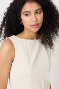 Bruna Ramie Dress - Natural