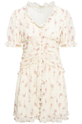 Arielic Dress - Off White Vintage Rose