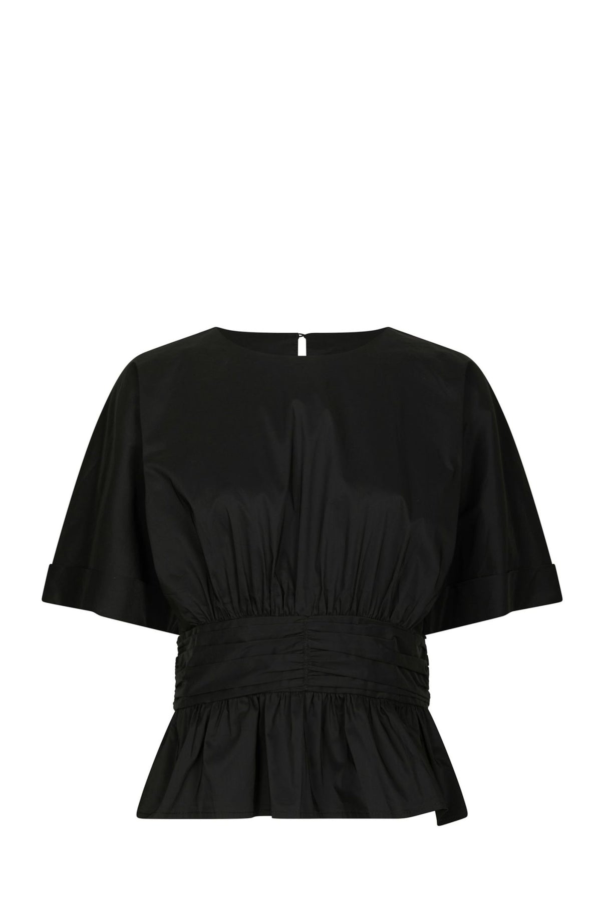 Annegret Poplin Blouse - Black