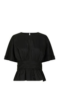 Annegret Poplin Blouse - Black