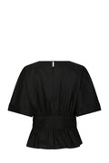 Annegret Poplin Blouse - Black