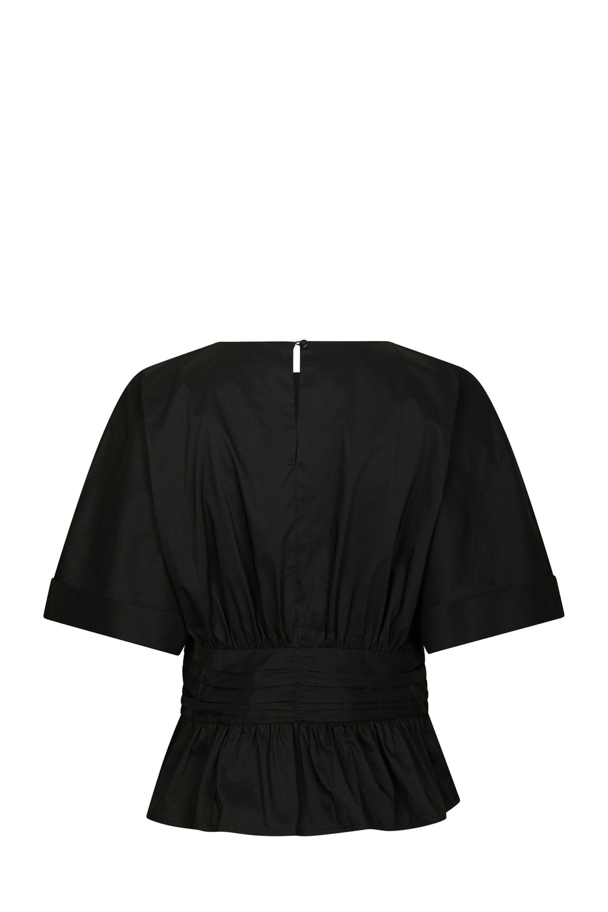 Annegret Poplin Blouse - Black