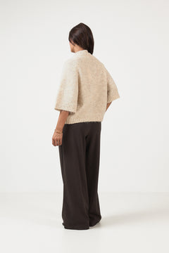 Benuta Fluffy Knit Cardigan - Ivory