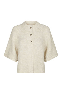 Benuta Fluffy Knit Cardigan - Ivory